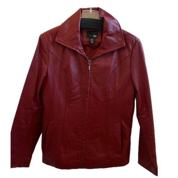 East 5th Jackets & Blazers - East 5th | Genuine Leather Jacket | Red | Women's | Size: Medium | NWOT